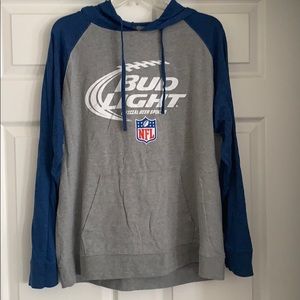 Bud Light Hooded Long Sleeve Shirt